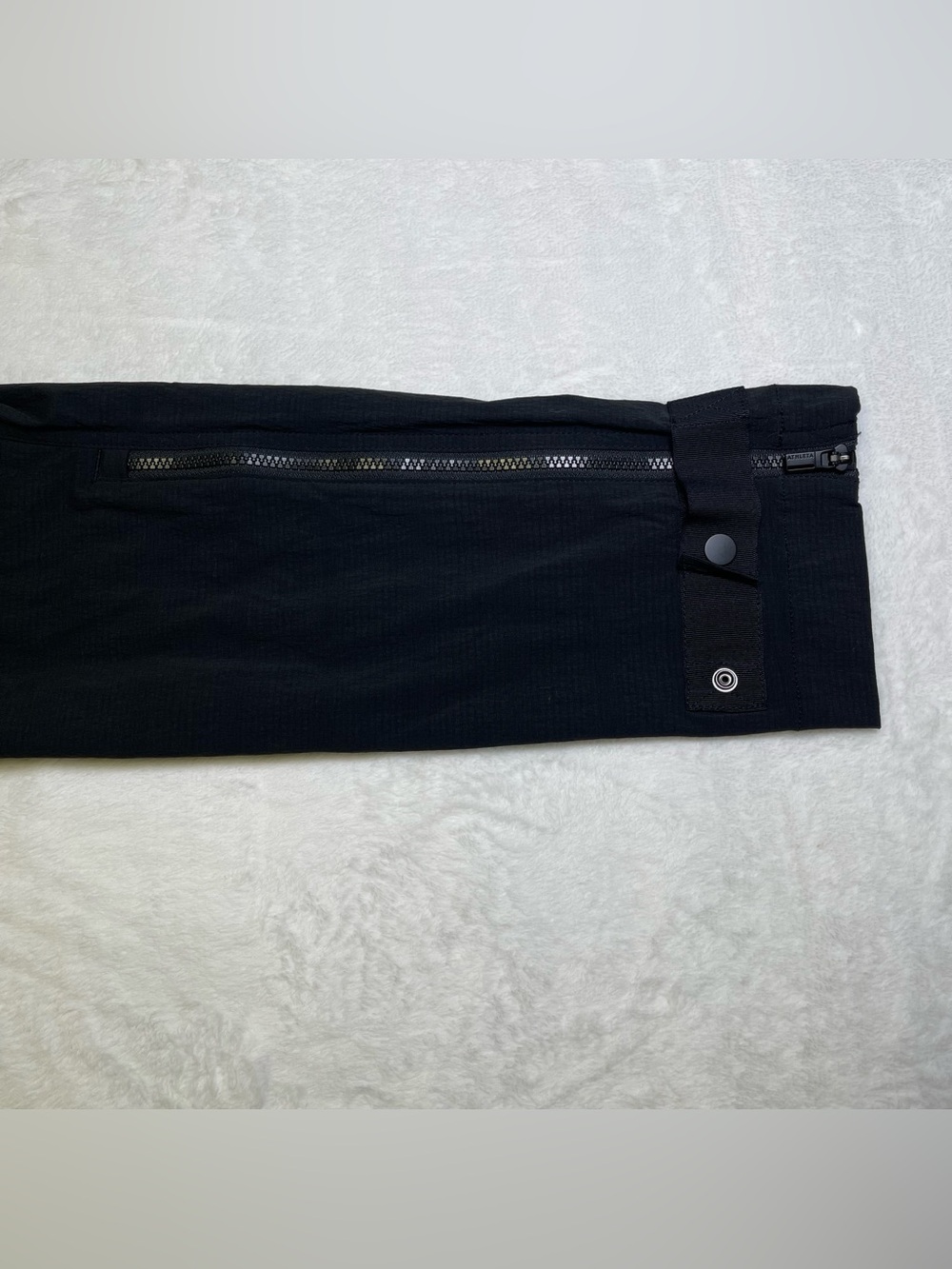 Athleta Trekkie Pant Size 8 Black Drawstring Cargo Joggers Hiking Travel Stretch - Picture 7 of 9